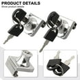 thumbnail image 6 of 2 Pack Glass Cabinet Lock Single Glass Door Locks Display Cabinet Replacement, 6 of 7