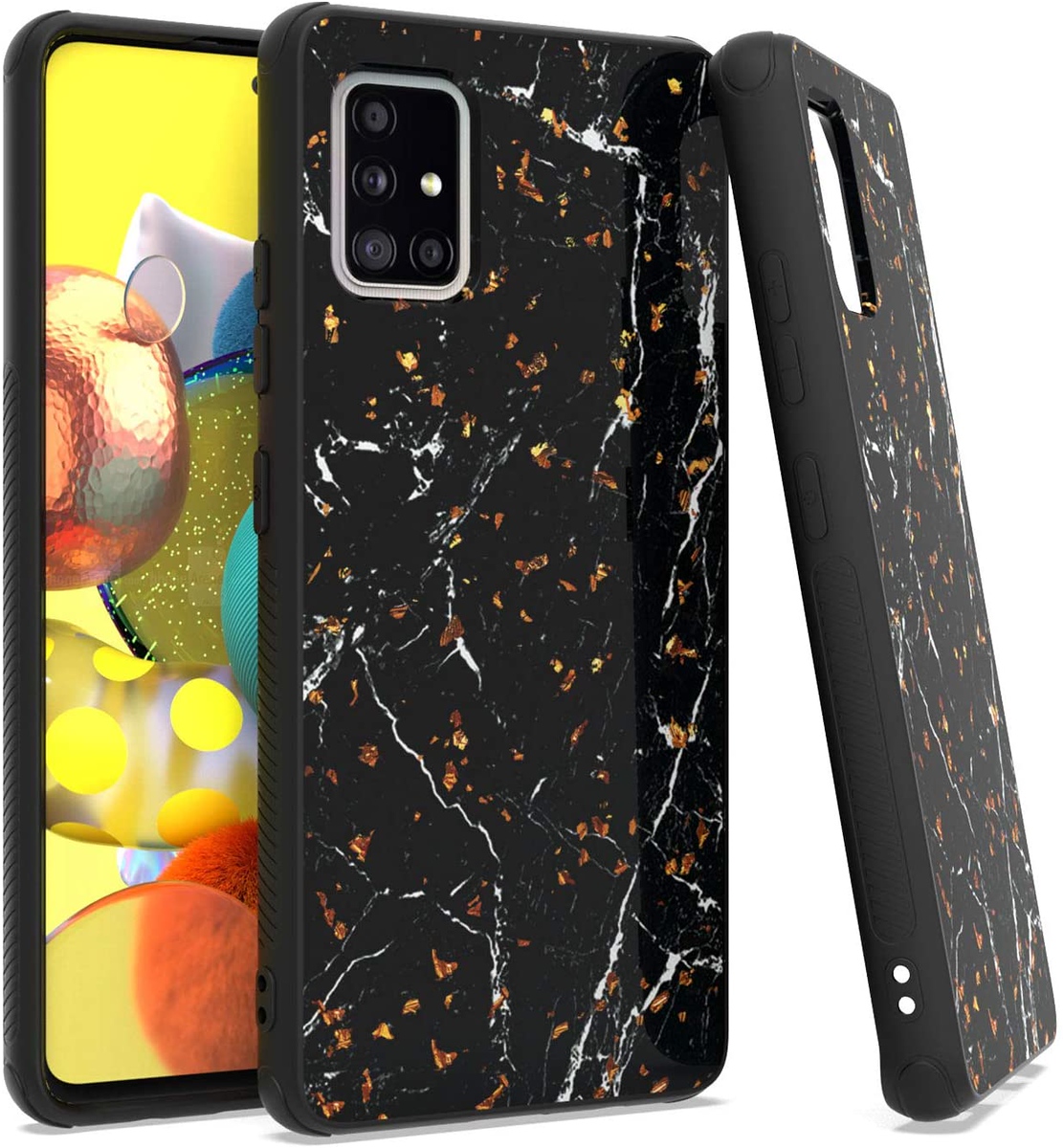 Luxury Marble Case + Tempered Glass Protector For Motorola Moto G Power (2021) – NageBee