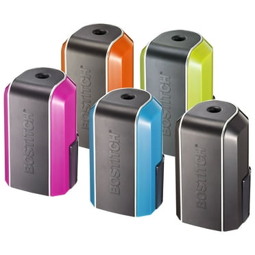 Bostitch Battery Powered Pencil Sharpener, 1 Hole, Assorted Colors