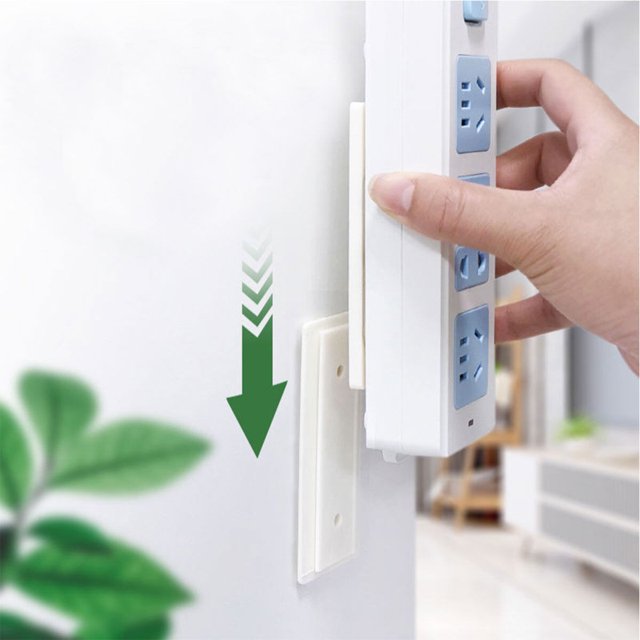 COMPUKAS 6Ud Organizador De Socket Para Pared Sin Taladro Adhesivo Color