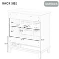 thumbnail image 6 of JERFIT 30 inch Freestanding Bathroom Vanity Base Only in White, Modern Storage Cabinet with 2 Doors, 1 Drawer, Adjustable Shelf for Undermount or Drop-in Sink, 6 of 8