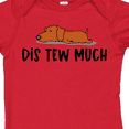 thumbnail image 4 of Inktastic Napping Dis Tew Much Daschund Weiner Dog Brown Boys or Girls Baby Bodysuit, 4 of 5