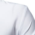 thumbnail image 5 of Aobny Collared T Shirt Button Down White Long Sleeve Tuxedo Tops Plain Dress Shirts Men Fall Tshirts,L, 5 of 8
