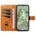 thumbnail image 4 of Phone Case for Google Pixel 8A 5G Magnetic PU Leather Card Slots Durable Wallet Cover, 4 of 5