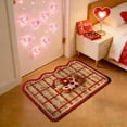 thumbnail image 5 of Upgraded Valentines Day Carpet Entrance Door Mat Household Absorbent Nonslip Foot Mat Dirt Proof Mat Bathroom Nonslip Mat Size 15.7x23.6 In L, 5 of 7
