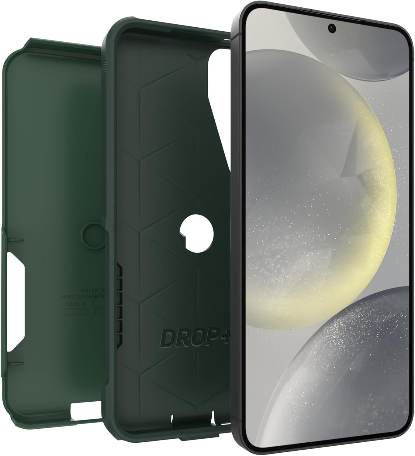OtterBox Samsung Galaxy S24+ (Only) - Commuter Series Case - Trees Company (Green) - Slim & Tough - Pocket-Friendly - with Port Protection - Non-Retail Packaging