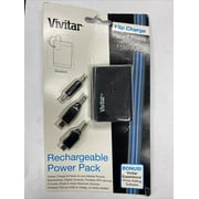 Angle View: Vivitar VIV-IP-1150-R 1150mAh Instant Pop Out USB Power Charger