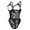 Black, variant on Lingerie for Women One Piece Bodysuit Sexy Lace Crotchless Lingerie Nightwear