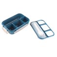 thumbnail image 1 of Fiambrera Reutilizable De 1300ml Y 4 Compartimentos Para Adultos Con Cuchara, Juego De 16 Uds., 1 of 7