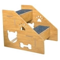thumbnail image 3 of BELOVING Pet Dog Stairs Ladder Cat Stairs Lightweight Anti Slip Versatile Dogs Ramp Portable Dogs Steps Dog Ladder for Indoor High Bed 2 Layers, 3 of 10