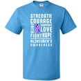 thumbnail image 3 of Inktastic Alzheimer's Awareness Strength Support and Courage T-Shirt, 3 of 5