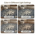 thumbnail image 7 of ODIKA 4'x6' Washable Area Rug Non-Slip, Chair-Friendly, Flatwoven Navy Octopus Animals Tentacle Vintage Nautical Sketch Compass for Home Office, Under Desk, 7 of 7