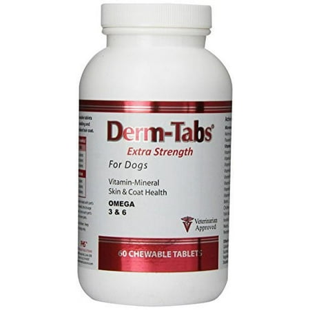 UPC: 0814087005342 | Derm-Tabs Extra Strength for Dogs (60 Tablets)
