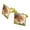 Gold, variant on Christmas Holiday Hello Santa Claus Square Cufflink Set - Silver or Gold