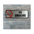 thumbnail image 3 of Brush Metal Office Sign No Smoking, 9 x 3, Silver/Red, 3 of 4