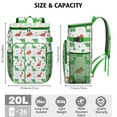 thumbnail image 3 of Travel Cooler Bag - White Cartoon Dinosaurs Geometric Shapes Pattern Camping Beer Cooler Backpack with Bottle Opener- Waterproof Insulated Picnic Backpacks - Cooler Bag for Beach, 3 of 6