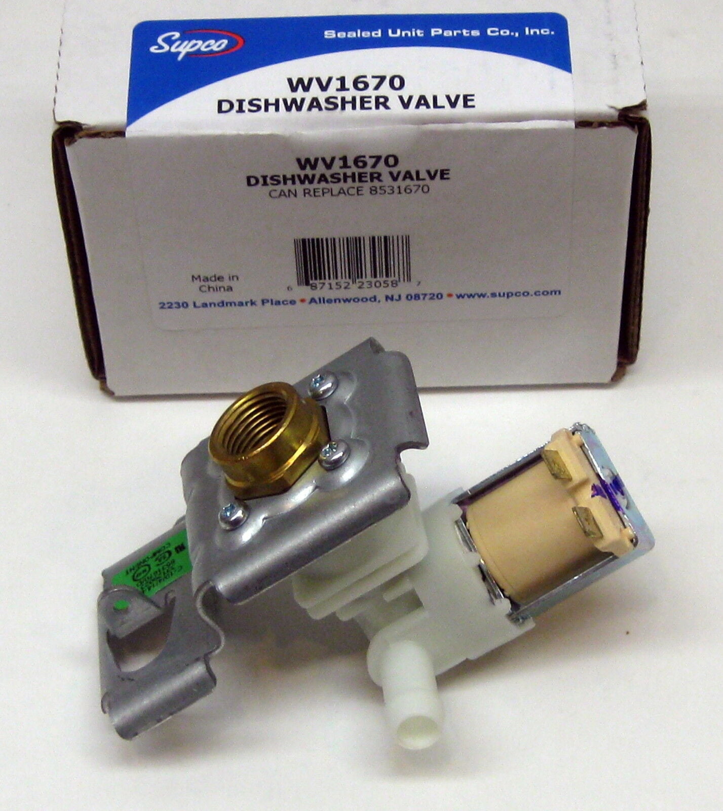 NEW 8531670 8268590 Replacement for Whirlpool Kenmore Dishwasher Inlet Valve 