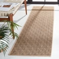 thumbnail image 2 of SAFAVIEH Palm Beach Norton Geometric Runner Rug, Natural/Black, 2' x 8', 2 of 5