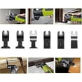thumbnail image 4 of Paquete de 20 hojas de sierra oscilantes de liberación rápida para herramientas múltiples universales de madera/bimetálicas Herramienta oscilante, 4 of 5