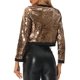 thumbnail image 3 of CHAQUETA CORTA PARA MUJER INSPIRADA CHIC, ABIERTO EN FRONTAL, DECORADA CON BOTONES Y BRILLOS, CHAQUETA DE LENTEJUELAS M CHAMPÁN, 3 of 5