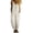 White, variant on Women's Vintage Denim Jumpsuit Sleeveless Wide Leg Overalls with Button Front and Patch Pockets for Relaxed Outings