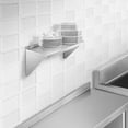 thumbnail image 6 of KUTLER 12" x 24" Stainless Steel Shelf, NSF Commercial Wall Mount Shelving w/ Backsplash, Floating Metal Mounted Shelves for Restaurant, Kitchen, Home, 6 of 7