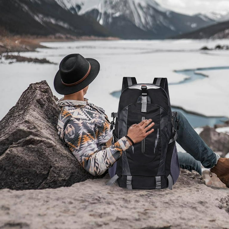 40l outdoor hiking travel backpack feimajia 40L Multifunctional Large Capacity Multi Pocket Waterproof Camping  Backpacks for Adults Outdoor Hiking Travel Backpack for Men Women