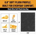 thumbnail image 3 of Ottomanson Bath Rug 23.6" x 36" Soft Absorbent Non-Slip Bath Mat for Bathroom, Washable & Quick Dry, Charcoal, 3 of 7
