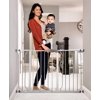 Regalo Easy Step 49-Inch Extra Wide Baby Gate Includes 4-Inch and 12-Inch Extension Kit 4 Pack of Pressure Mount Kit and 4 Pack of Wall Mount Kit Black