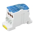 thumbnail image 1 of Distribution Box, 690V 160A Din Rail Terminal Block Distribution Box, Electric Power Junction Box With PA66 Casing And Brass Connector For Indoor Outdoor Wall Circuit Breaker, 1 of 8