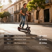 Electric Scooter - Mankeel 800W Motor, Electric Scooter with 10 Air-Filled Off-Road Tires, 28Mph Top Speed, Max 31 Miles Long Range, Dual Braking System for Teen and Adults