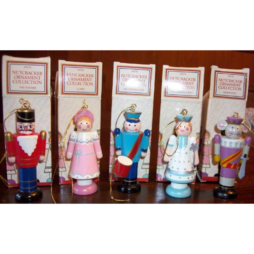 Vintage 1984 Avon Nutcracker Ornament Collection Set of 5 The