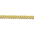 thumbnail image 6 of Auriga Fine Jewelry 10K Yellow Gold 8.25 mm Flat Beveled Curb Chain Necklace for Men 22", 6 of 6
