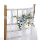 thumbnail image 1 of Silla europea azul con respaldo de flores para banquete silla de celebración de boda decoración flor simulada ANGGREK Otros, 1 of 8