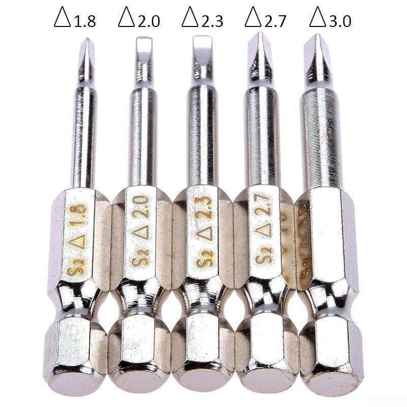 1/4 Inch Hex Shank 2-inch Length S2 Power Tools Utoolmart 10 Pcs TA30 Magnetic Triangular Head Screwdriver Bits 1/4 Inch Hex Shank 2-inch Length S2 Power Tools Utoolmart 10 Pcs TA30 Magnetic Triangular Head Screwdriver Bits
