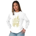 thumbnail image 4 of Cute Spring Happy Easter Bunny Ears Women's Long Sleeve T Shirt Brisco Brands S, 4 of 5