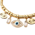thumbnail image 5 of MOON & SELF Collar Tríada Selene Ojo Turco Gargantilla Baño Oro 18k Elegante, 5 of 5