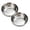 Silver*2, variant on Stainless Steel Mixing Bowl, 12.5 Inch Diameter Large Metal Basin for Kitchen Mixing, Dough Kneading, Washing and Food Preparation, Flat Bottom, Silver, 1 Pack