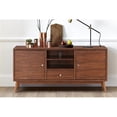 thumbnail image 3 of Bowery Hill Modern / Contemporary Wood 64" TV Stand in Brown Finish, 3 of 4