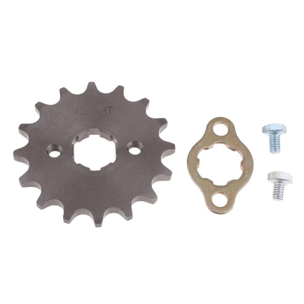 1 de Repuestos de Piñón de Motor Delantero de Cadena para 420-16T-20mm