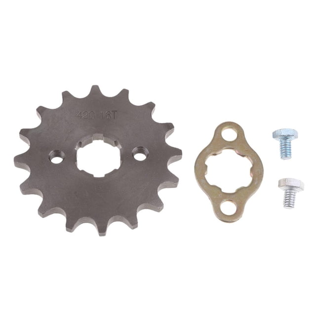 Piñón delantero 420 16T 20mm para bicicleta 70cc 110cc 125cc SDG 420-16T-20mm Zulema Piñón del motor