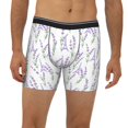 thumbnail image 2 of Men'S Boxer Briefs, Purple Eiffel Tower Soft And Breathable Mens Underwear Boxer Briefs With Widen Waist, 2 of 2