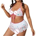thumbnail image 4 of Birdeem Ensemble de Lingerie Aguichant en Filet Imprimé Mode Grande Taille pour Femmes, 4 of 4