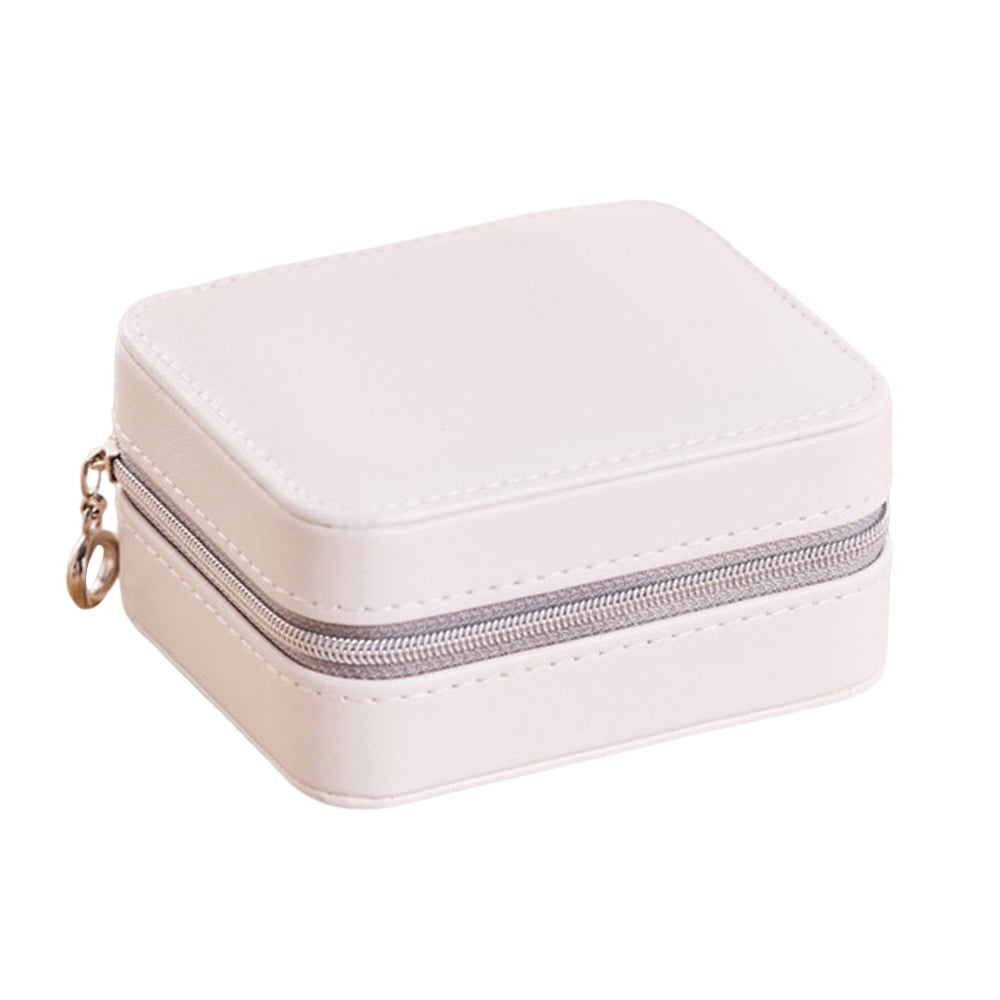 Details about   Women's Portable Travel Jewelry Box Organizer Small Jewelry Storage Case Zip 