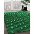 thumbnail image 2 of Ahgly Company Indoor Round Patterned Deep Emerald Green Area Rugs, 6' Round, 2 of 6