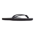 thumbnail image 2 of Rainbow Sandal Flirty Braidy Sandals Women's Black Leather Flip Flops, 2 of 6
