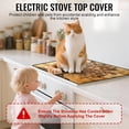 thumbnail image 5 of Stove Top Cover for Electric Stove,Glass Stove Top Cover, Heat Resistant Glass Cooktop Cover, Stovetop Protector, Kitchen Decor, Dish Drying Mats Cover for Ceramic Washer Top 28.5x20.5 inch, 5 of 7