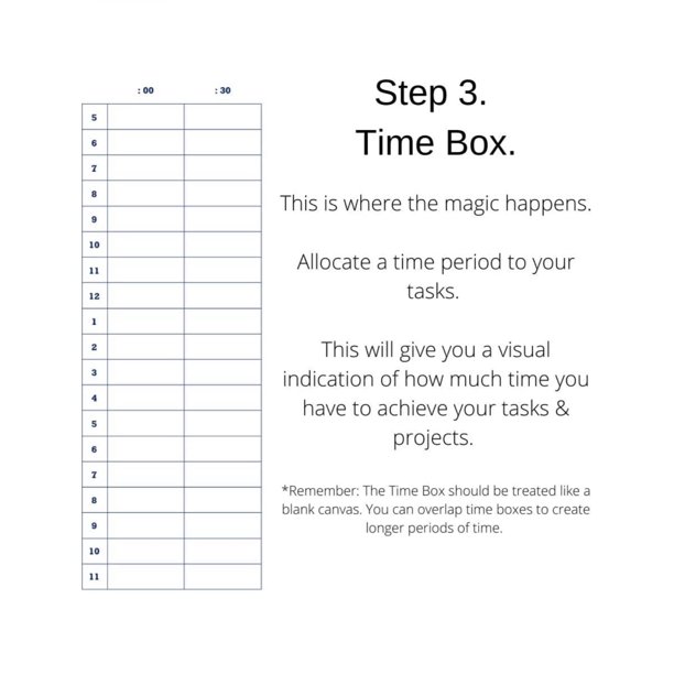 The Time Box Management Planner. Brain Dump Agenda Notebook - Personal  Organizer Notepad for Work - 60 Sheets 7"X10" - Walmart.com