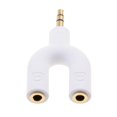 thumbnail image 3 of Divisor de auriculares Adaptador De Auriculares Para Auriculares Con Divisor De Audio Y Conector Doble De 3,5 Mm, Blanco Blanco Magideal Divisor de auriculares, 3 of 6