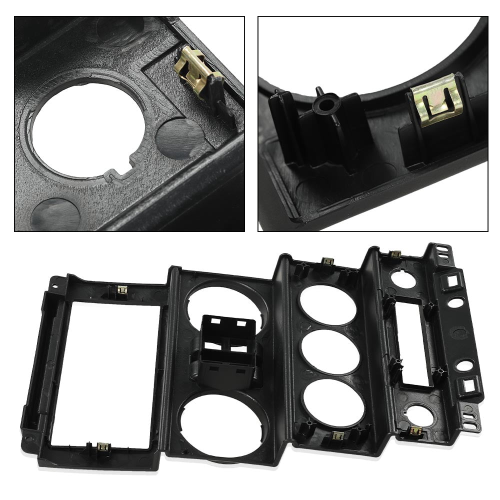 PIT66 Dash Center Bezel Trim Fit for 2007-2010 Jeep Wrangler Instrument Panel DashBoard